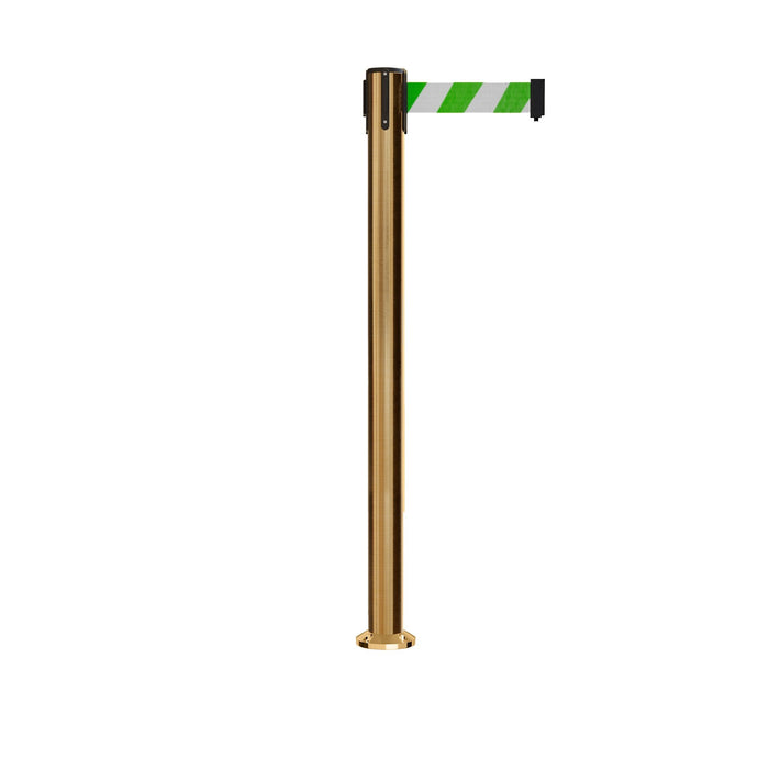 GREEN & WHITE DIAGONAL STRIPES