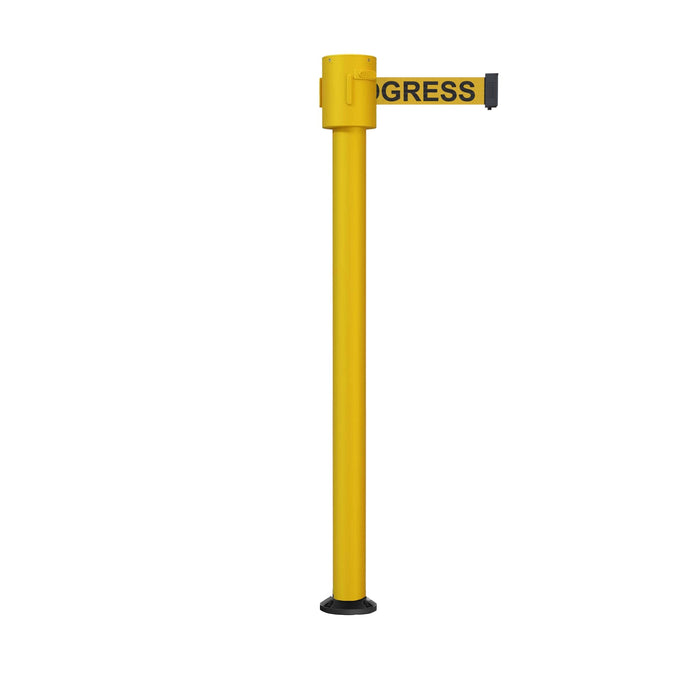 YELLOW WITH "CLEANING IN PROGRESS" BLACK LETTERS