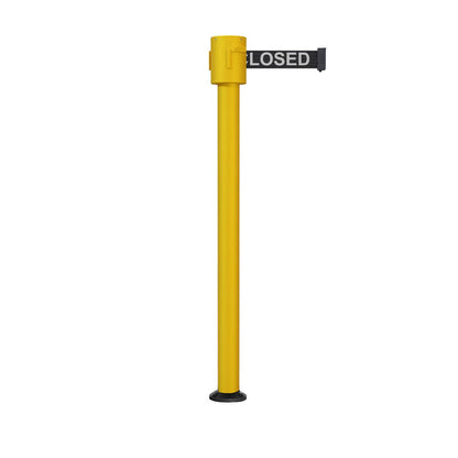 BLACK WITH "THIS LINE CLOSED" WHITE LETTERS