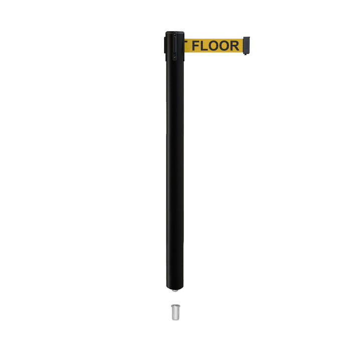 YELLOW WITH "CAUTION - WET FLOOR" BLACK LETTERS