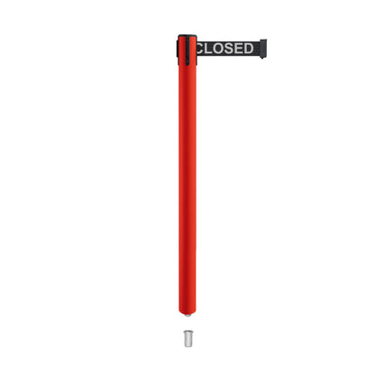BLACK WITH "THIS LINE CLOSED" WHITE LETTERS