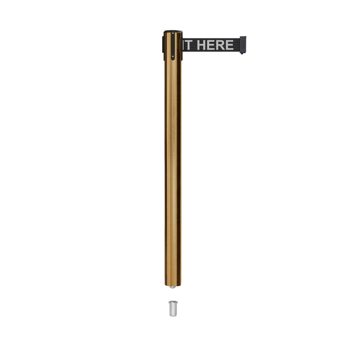 7.5 Ft. / Black with "PLEASE WAIT HERE" White Letters