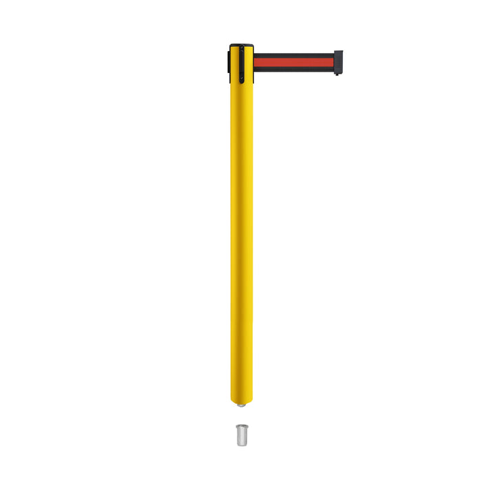 BLACK WITH HORIZONTAL RED STRIPE