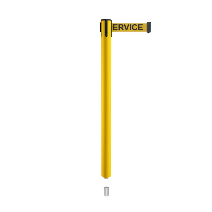 YELLOW WITH "OUT OF SERVICE" BLACK LETTERS