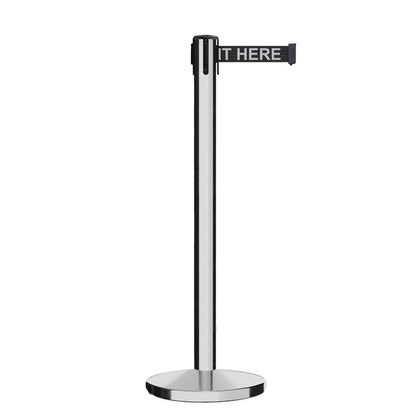 7.5 Ft. / BLACK WITH "PLEASE WAIT HERE" WHITE LETTERS