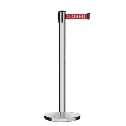 7.5 Ft. / RED WITH "THIS LINE IS CLOSED" WHITE LETTERS