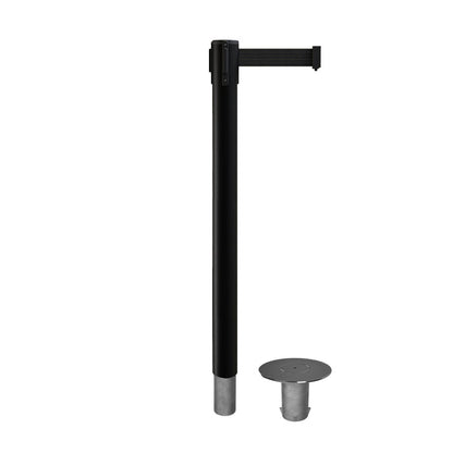 Retractable Belt Barrier Stanchion, Removable Base, 14 ft Belt - Montour Line MX650R - Crowd Control Warehouse