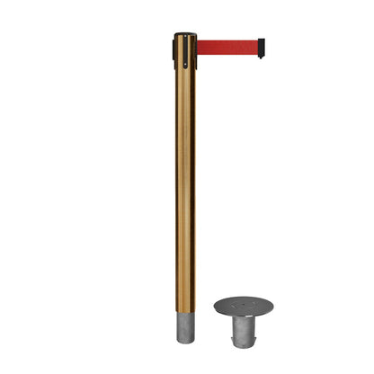 SATIN BRASS / RED