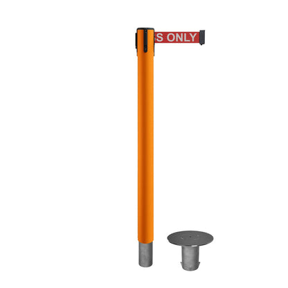 ORANGE / RED WITH "AUTHORIZED ACCESS ONLY" WHITE LETTERS