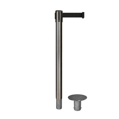SATIN STAINLESS STEEL / BLACK