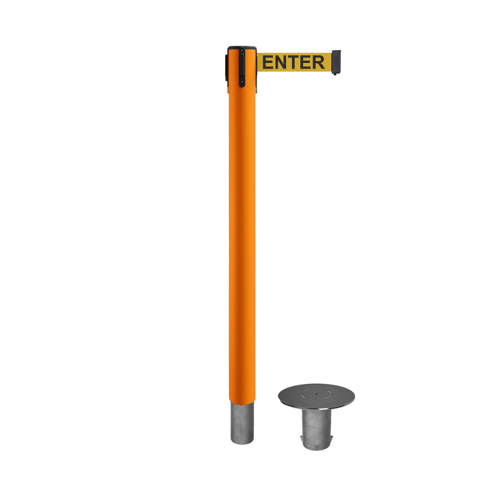 ORANGE / YELLOW WITH "CAUTION - DO NOT ENTER" BLACK LETTERS