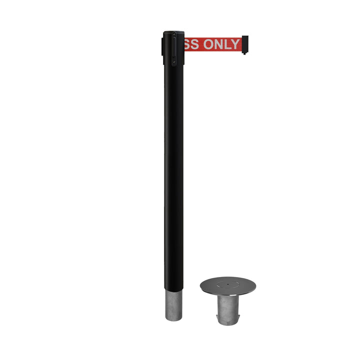 BLACK / RED WITH "AUTHORIZED ACCESS ONLY" WHITE LETTERS