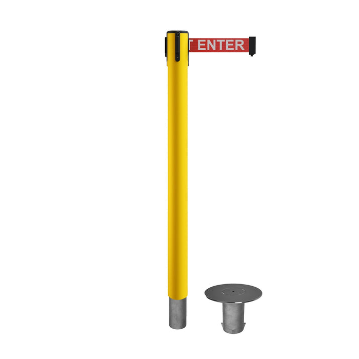 YELLOW / RED WITH "CAUTION - DO NOT ENTER" WHITE LETTERS