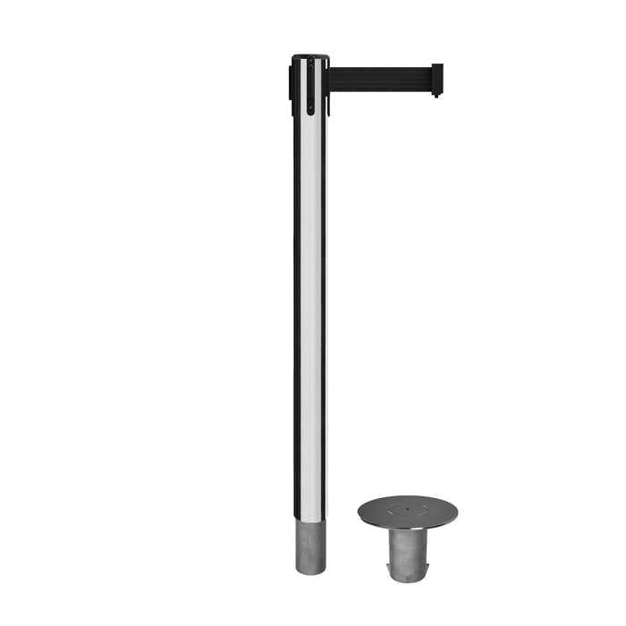 POLISHED STAINLESS STEEL / BLACK