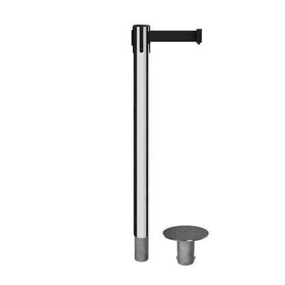 POLISHED STAINLESS STEEL / BLACK
