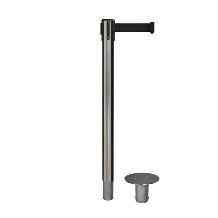 SATIN STAINLESS STEEL / BLACK