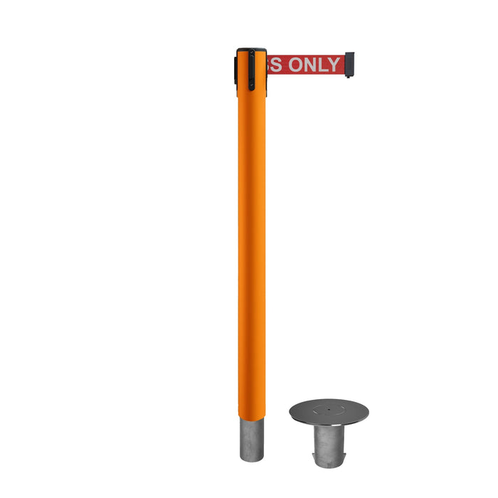ORANGE / RED WITH "AUTHORIZED ACCESS ONLY" WHITE LETTERS