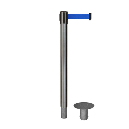 SATIN STAINLESS STEEL / BLUE