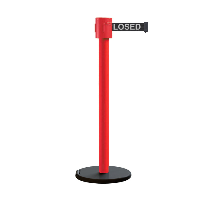 BLACK WITH "THIS LINE CLOSED" WHITE LETTERS