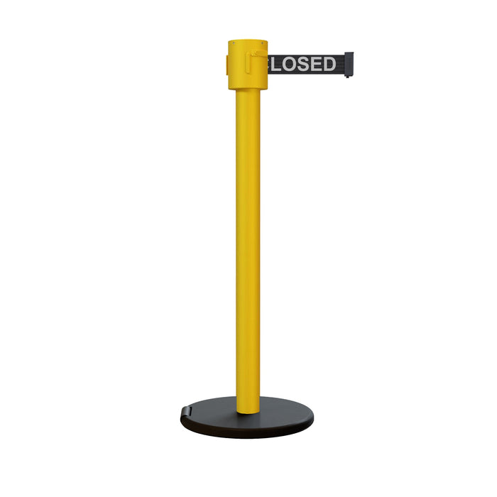 BLACK WITH "THIS LINE CLOSED" WHITE LETTERS
