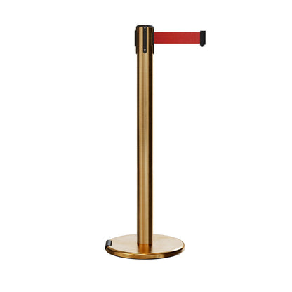 SATIN BRASS / RED