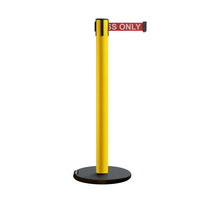 YELLOW STEEL / RED WITH "AUTHORIZED ACCESS ONLY" WHITE LETTERS
