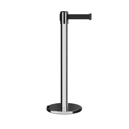 POLISHED STAINLESS STEEL / BLACK