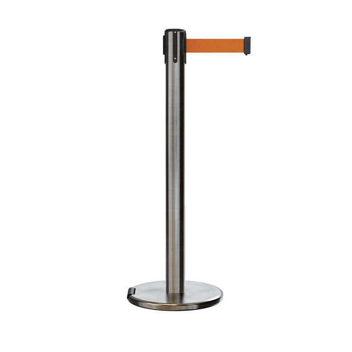 SATIN STAINLESS STEEL / ORANGE