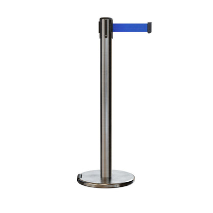 SATIN STAINLESS STEEL / BLUE