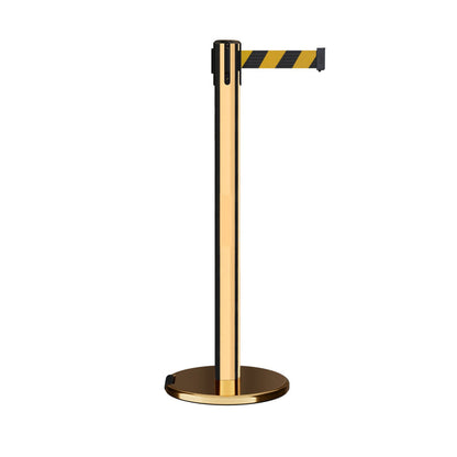POLISHED BRASS / BLACK & YELLOW DIAGONAL