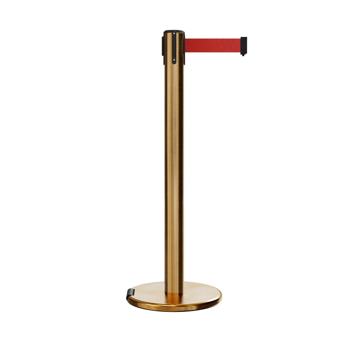 SATIN BRASS / RED