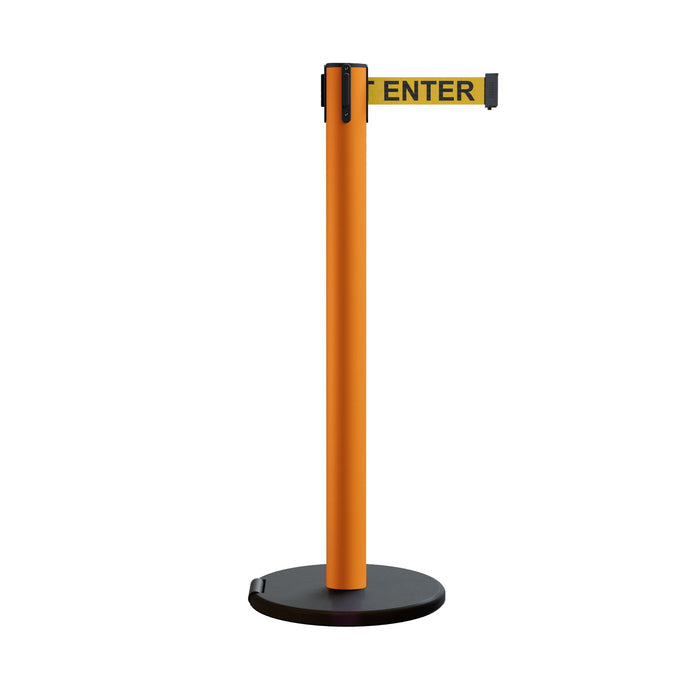 ORANGE STEEL / YELLOW WITH "CAUTION - DO NOT ENTER" BLACK LETTERS