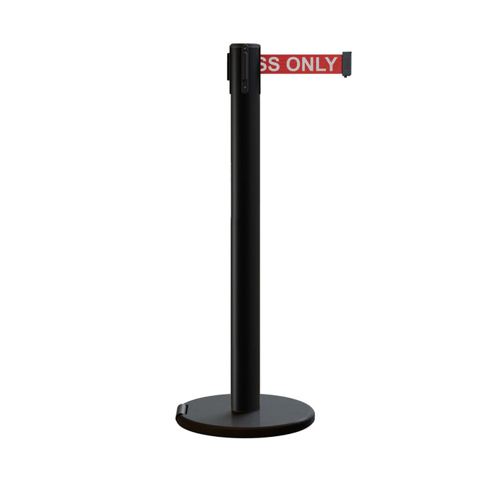 BLACK STEEL / RED WITH "AUTHORIZED ACCESS ONLY" WHITE LETTERS