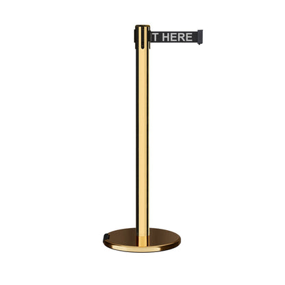 7.5 Ft. / BLACK WITH "PLEASE WAIT HERE" WHITE LETTERS