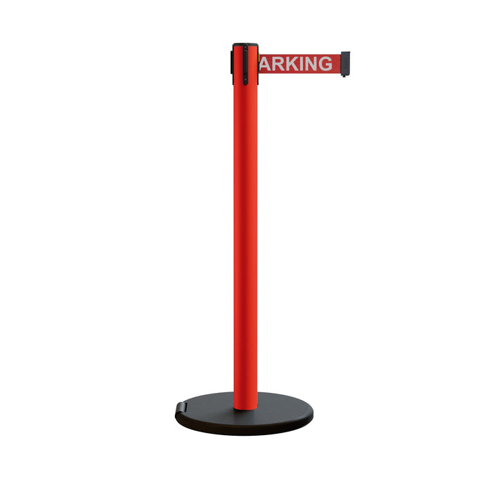 RED WITH "NO PARKING" WHITE LETTERS / NO WEATHER TREATMENT