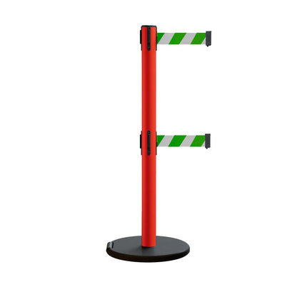 GREEN AND WHITE DIAGONAL