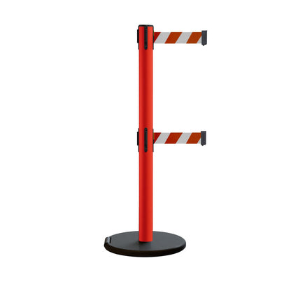 RED AND WHITE DIAGONAL
