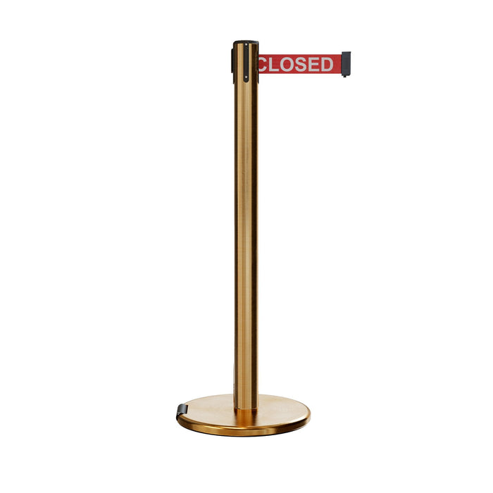 7.5 Ft. / RED WITH "THIS LINE IS CLOSED" WHITE LETTERS