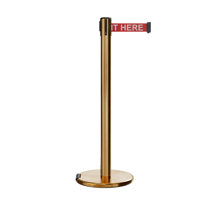 7.5 Ft. / RED WITH "PLEASE WAIT HERE" WHITE LETTERS
