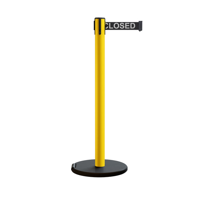 BLACK WITH "THIS LINE CLOSED" WHITE LETTERS / NO WEATHER TREATMENT
