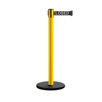 BLACK WITH "THIS LINE CLOSED" WHITE LETTERS / NO WEATHER TREATMENT