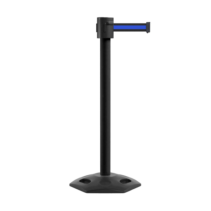 BLACK WITH HORIZONTAL BLUE STRIPE