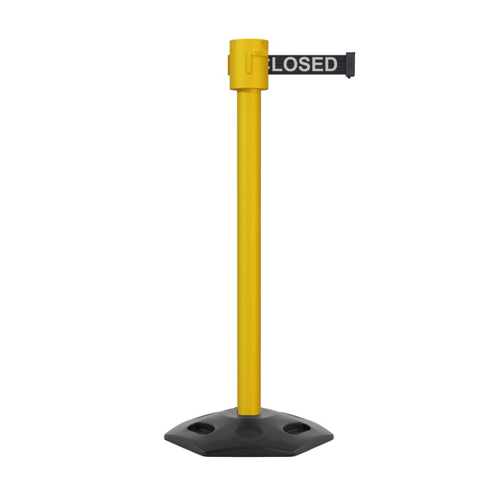 BLACK WITH "THIS LINE CLOSED" WHITE LETTERS