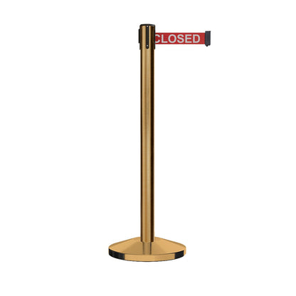 7.5 Ft. / Red with "THIS LINE IS CLOSED" White Letters