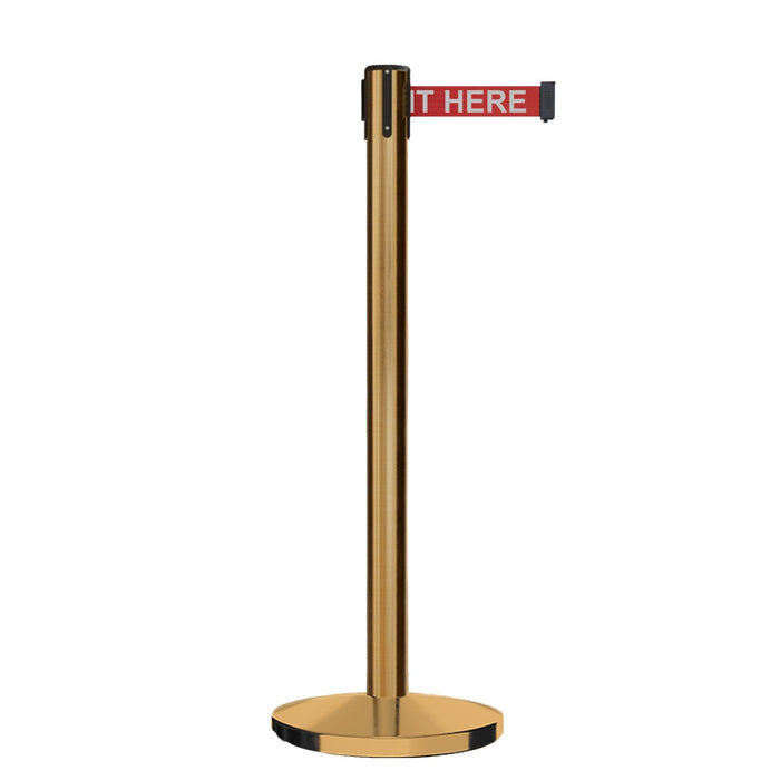 7.5 Ft. / RED WITH "PLEASE WAIT HERE" WHITE LETTERS