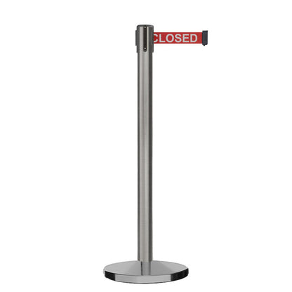 7.5 Ft. / RED WITH "THIS LINE IS CLOSED" WHITE LETTERS
