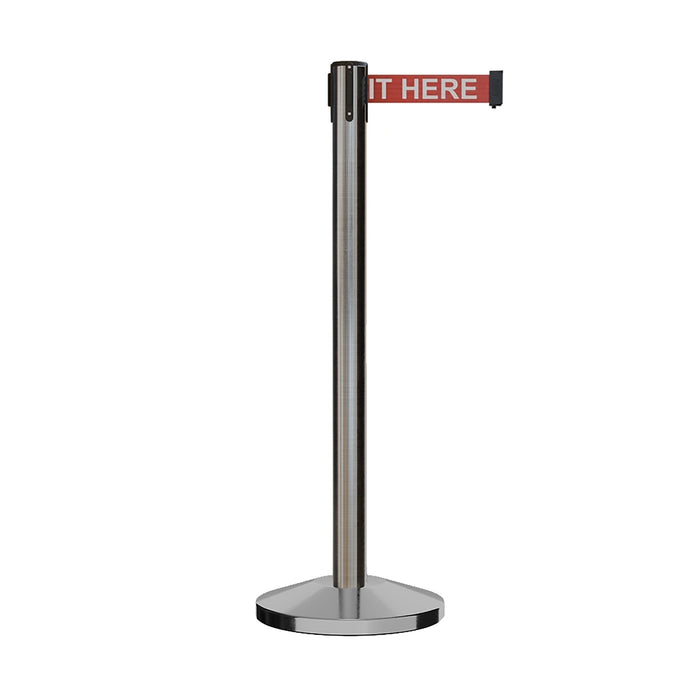 7.5 Ft. / Red with "PLEASE WAIT HERE" White Letters