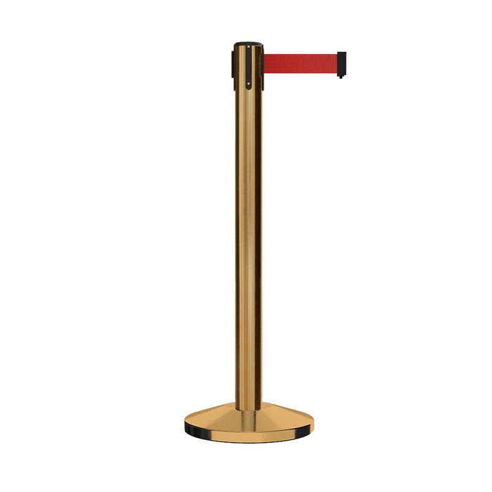 SATIN BRASS / RED