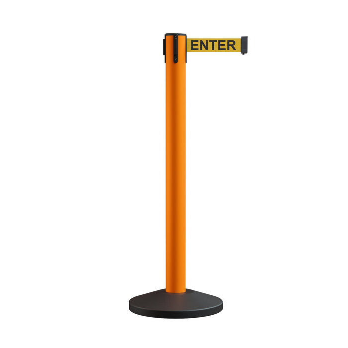ORANGE / YELLOW WITH "CAUTION - DO NOT ENTER" BLACK LETTERS