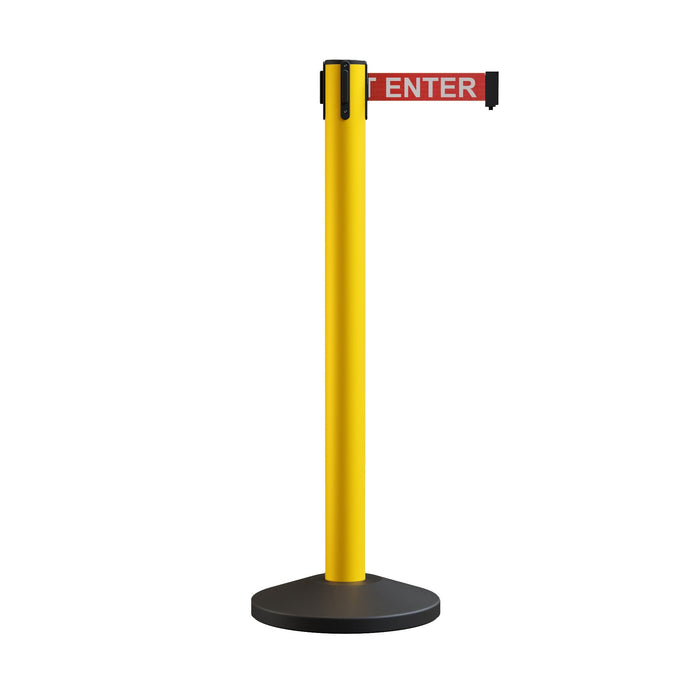 YELLOW / RED WITH "CAUTION - DO NOT ENTER" WHITE LETTERS
